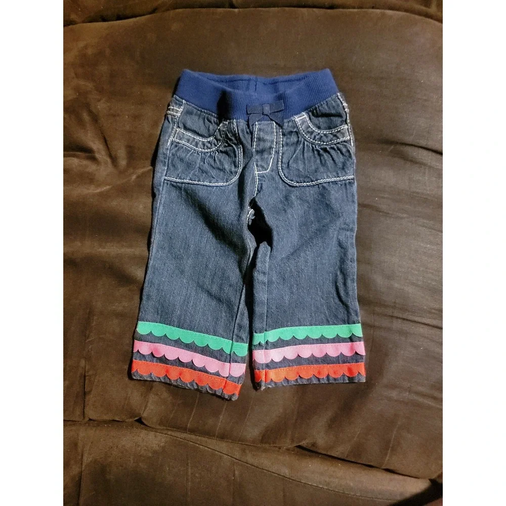 Gymboree smart little lady outfit top jeans size 6 12 months‎